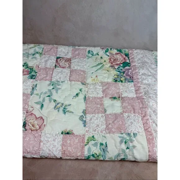 Vintage Laura Ashley Quilt Shabby Chic Cottagecore